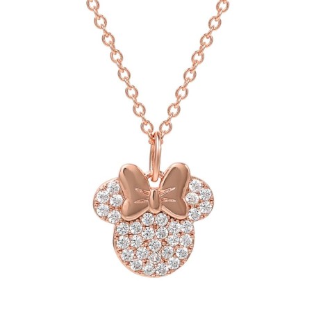 MINNIE - Rose Gold - Collier en Laiton Plaqué Argent 