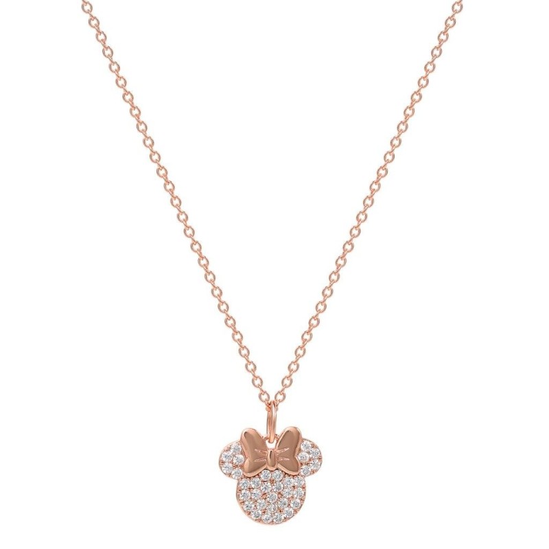 MINNIE - Rose Gold - Collier en Laiton Plaqué Argent 