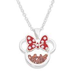 MINNIE - Collier Anniversaire en Laiton Plaqué Argent - Janvier  2