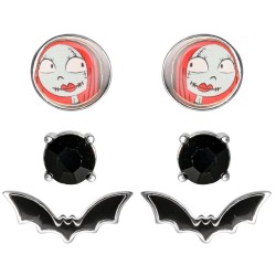 NBX - Sally - 3 Paires de Clous d'Oreilles - Plaqué Argent  2