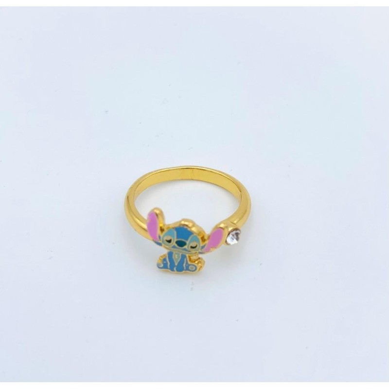 STITCH - Bague Ajustable - Laiton Plaqué 