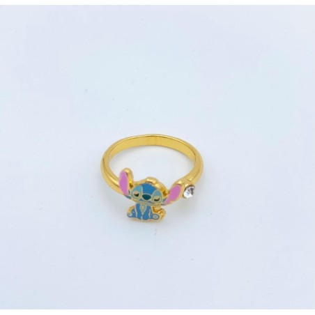 STITCH - Bague Ajustable - Laiton Plaqué 