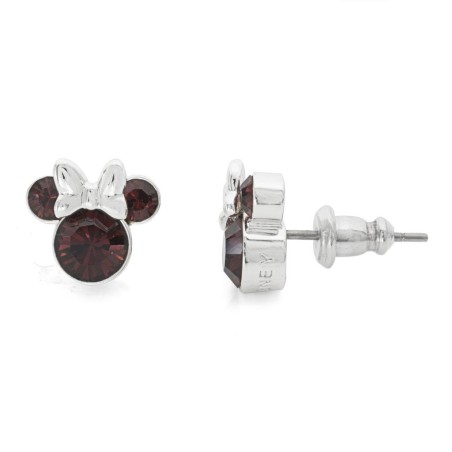 MINNIE - Clous d'Oreilles Anniversaire en Laiton Plaqué - Janvier 