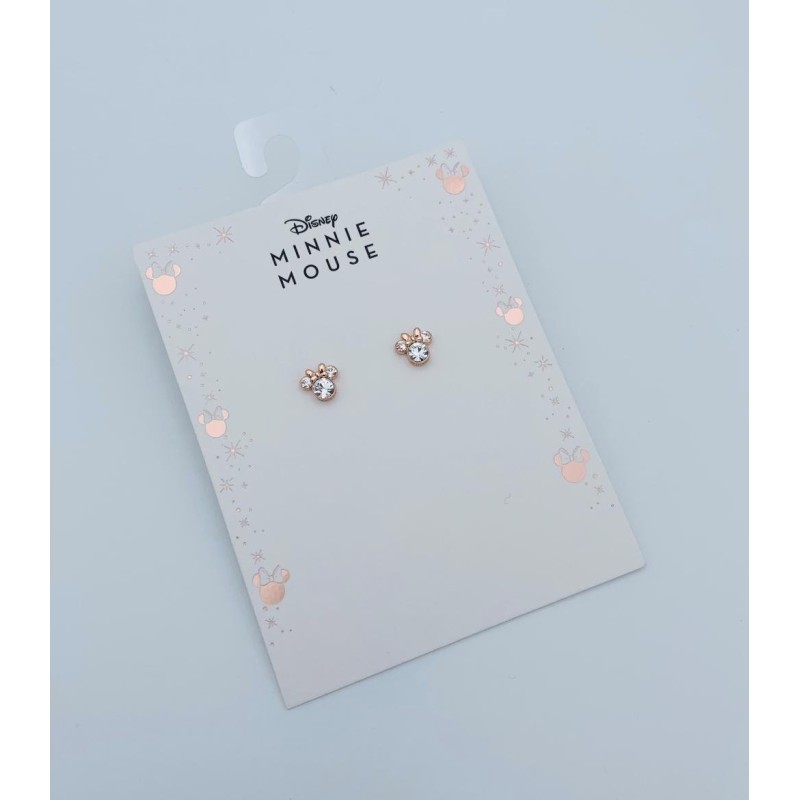 MINNIE - 1 Paire de Clous d'Oreilles - Laiton Argent Plaqué 