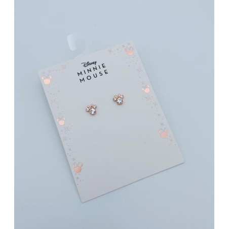 MINNIE - 1 Paire de Clous d'Oreilles - Laiton Argent Plaqué 