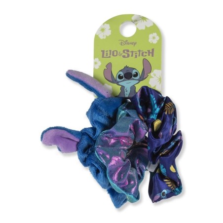 STITCH - Accessoires Cheveux "Chouchou" Soyeux - 3 Pc 