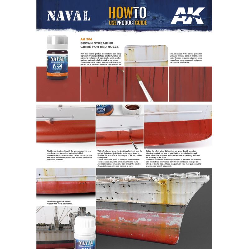 BROWN STREAKING GRIME FOR RED HULLS