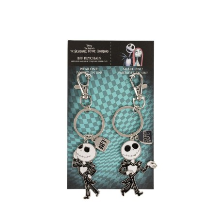 L'ETRANGE NOEL de Mr JACK - Set de 2 Portes-Clé BFF en Métal 