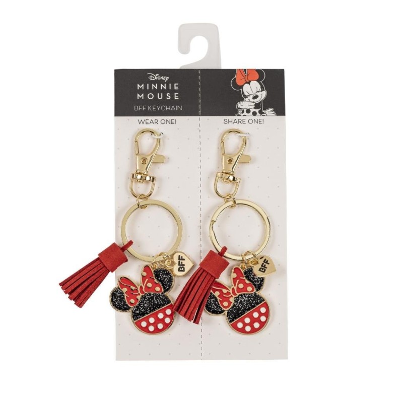 MINNIE - Set de 2 Portes-Clé BFF en Métal 