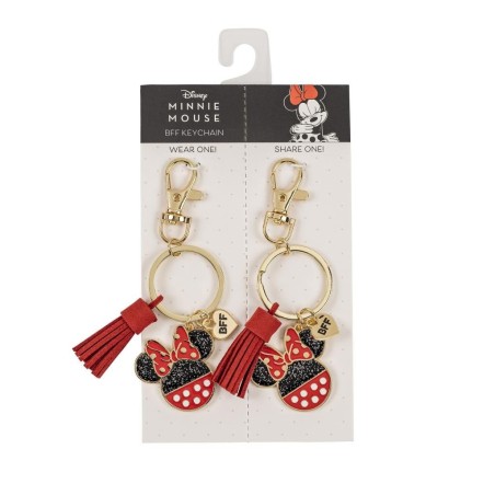 MINNIE - Set de 2 Portes-Clé BFF en Métal 