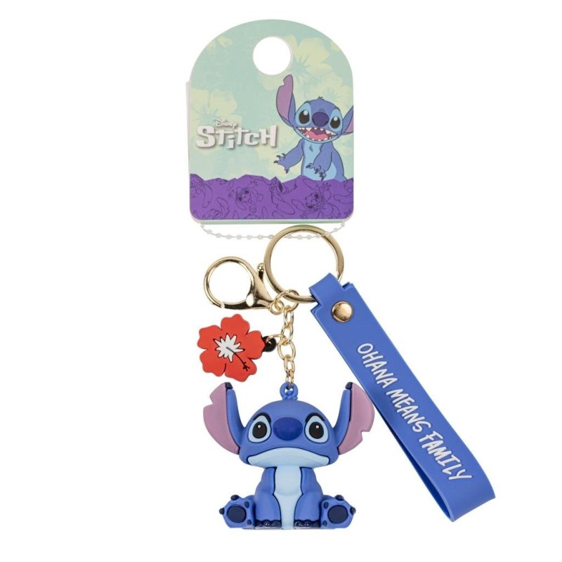 STITCH - Ohana Means Family - Porte-Clés 3D Vinyl 