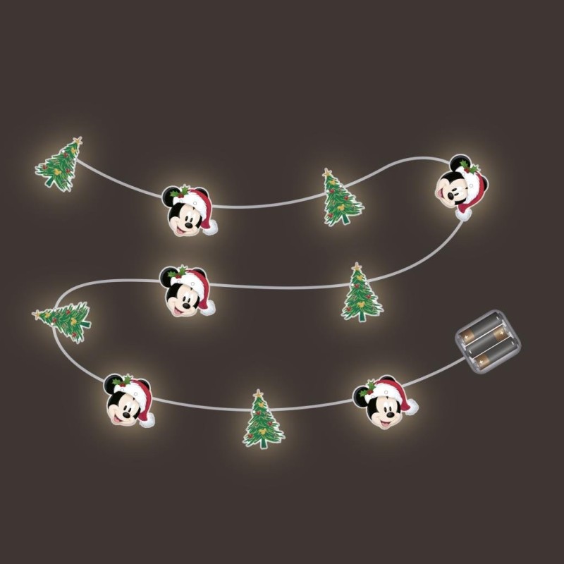 MICKEY - Guirlande Lumineuse Noël - 10 LED - 30 cm 