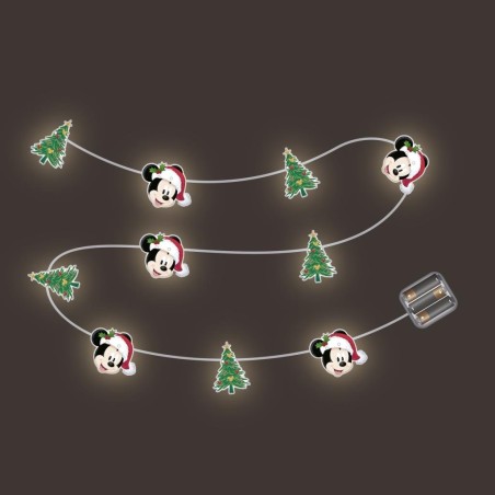 MICKEY - Guirlande Lumineuse Noël - 10 LED - 30 cm 