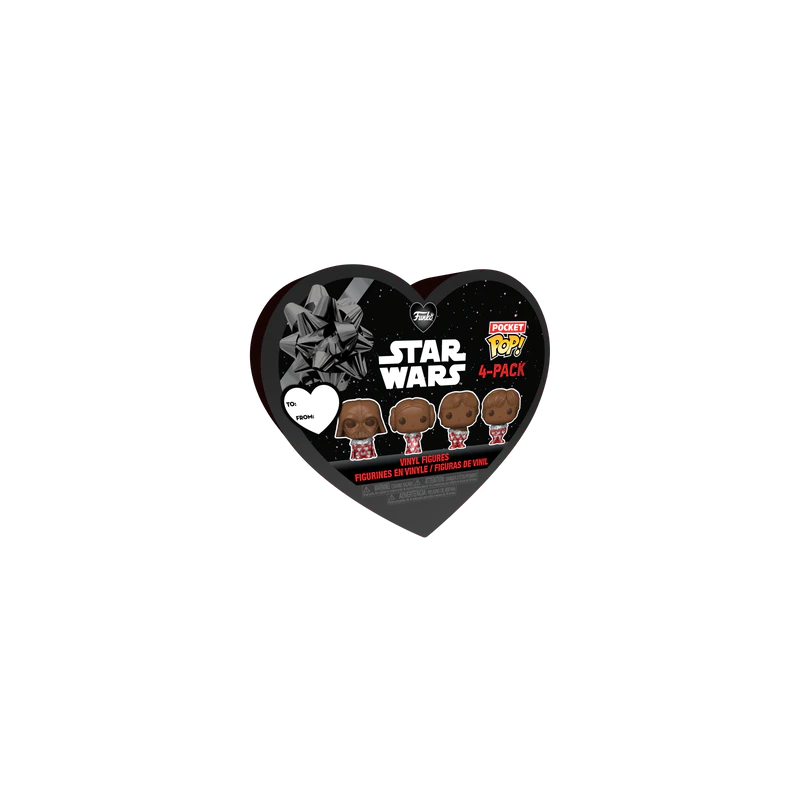 STAR WARS - Pocket Pop Keychains 4 Pack-Saint-Valentin (Look Chocolat) 