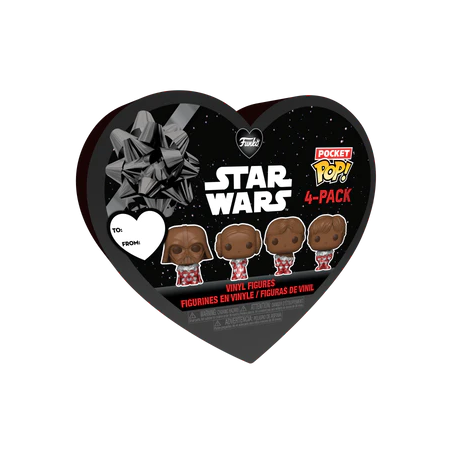STAR WARS - Pocket Pop Keychains 4 Pack-Saint-Valentin (Look Chocolat) 