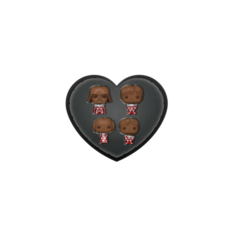 STAR WARS - Pocket Pop Keychains 4 Pack-Saint-Valentin (Look Chocolat) 