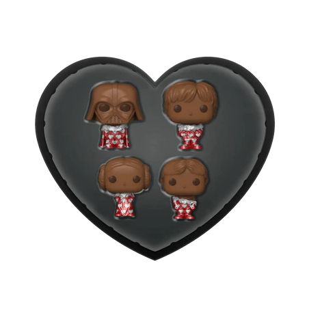 STAR WARS - Pocket Pop Keychains 4 Pack-Saint-Valentin (Look Chocolat) 