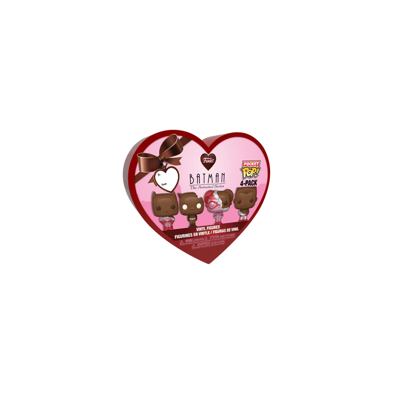 DC - Pocket Pop Keychains 4 Pack- Saint-Valentin (Look Chocolat) 