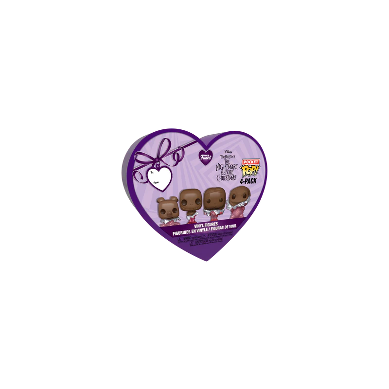 NBX - Pocket Pop Keychains 4 Pack- Saint-Valentin (Look Chocolat) 