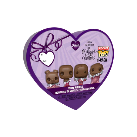 NBX - Pocket Pop Keychains 4 Pack- Saint-Valentin (Look Chocolat) 