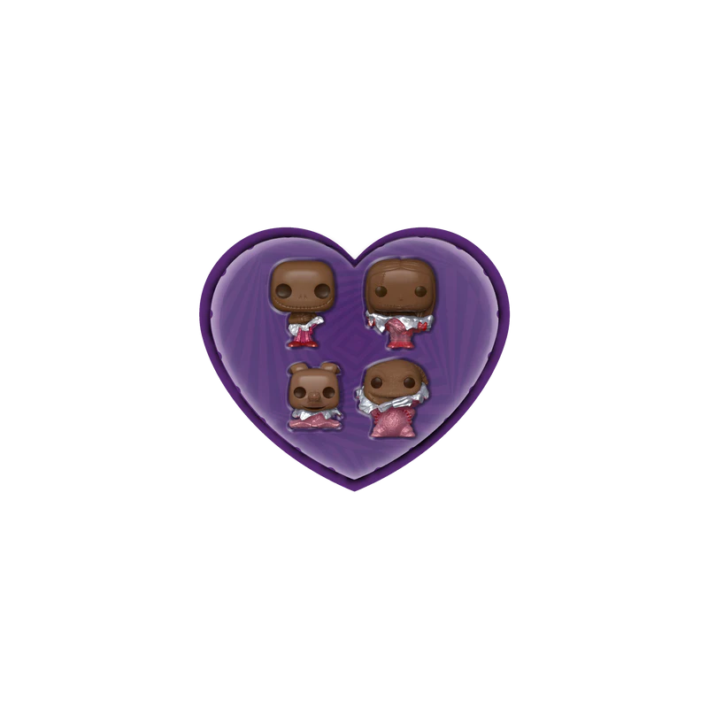 NBX - Pocket Pop Keychains 4 Pack- Saint-Valentin (Look Chocolat) 