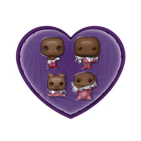 NBX - Pocket Pop Keychains 4 Pack- Saint-Valentin (Look Chocolat) 