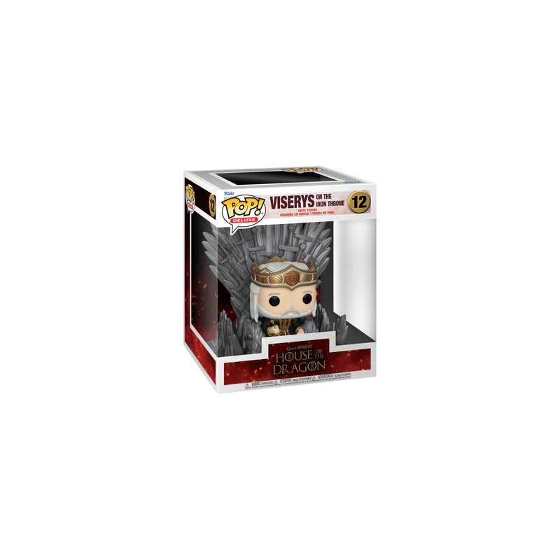 HOUSE OF THE DRAGONS - POP Deluxe N° 12 - Viserys sur le Throne de Fer 