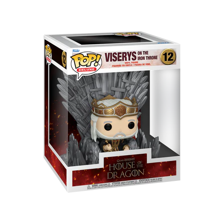 HOUSE OF THE DRAGONS - POP Deluxe N° 12 - Viserys sur le Throne de Fer 