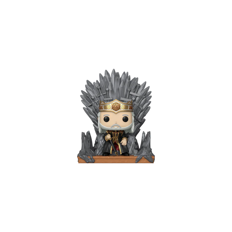 HOUSE OF THE DRAGONS - POP Deluxe N° 12 - Viserys sur le Throne de Fer 