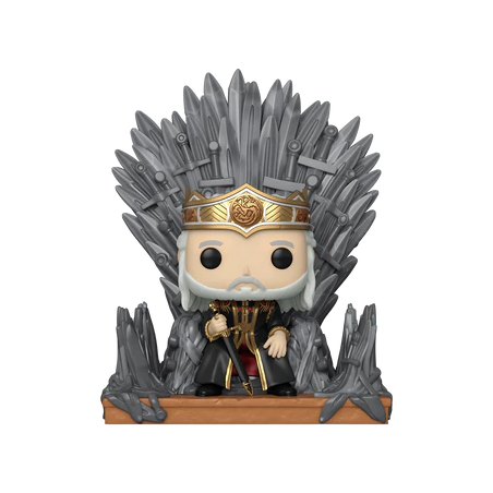 HOUSE OF THE DRAGONS - POP Deluxe N° 12 - Viserys sur le Throne de Fer 
