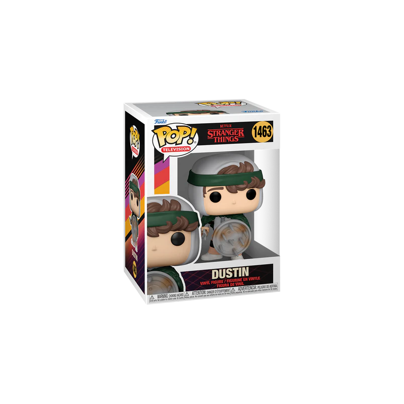 STRANGER THINGS S4 - POP TV N° 1463 - Chasseur Dustin avec Bouclier 