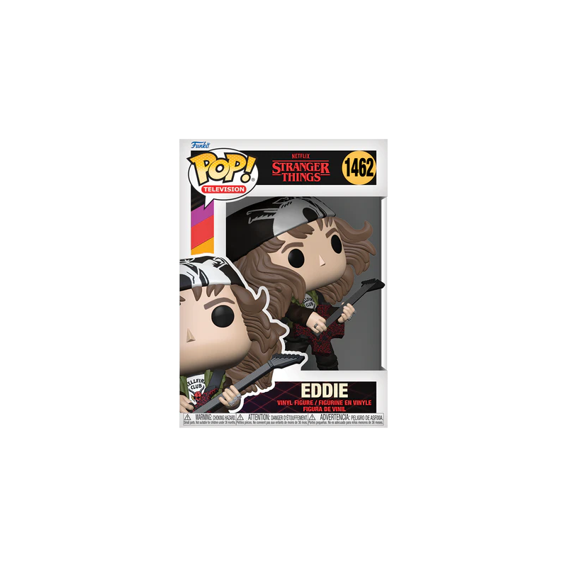 STRANGER THINGS S4 - POP TV N° 1462 - Chasseur Eddie avec Guitare 