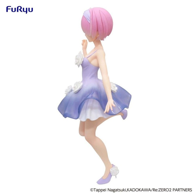 RE ZERO - Ram "Flower Dress" - Statuette Trio-Try-iT 21cm 