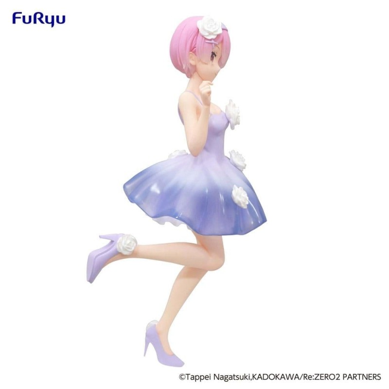 RE ZERO - Ram "Flower Dress" - Statuette Trio-Try-iT 21cm 