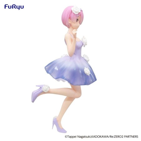 RE ZERO - Ram "Flower Dress" - Statuette Trio-Try-iT 21cm 