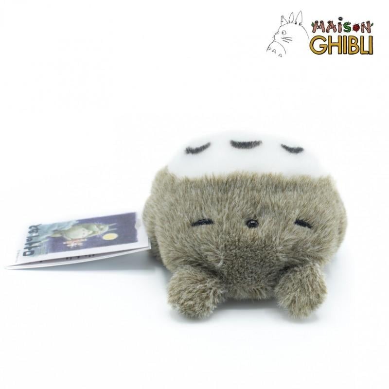 MON VOISIN TOTORO - Totoro Gris Allongé - Peluche Fluffy Beanbag 7cm 