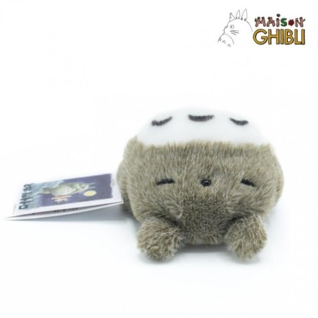 MON VOISIN TOTORO - Totoro Gris Allongé - Peluche Fluffy Beanbag 7cm 