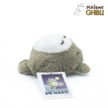 MON VOISIN TOTORO - Totoro Gris Allongé - Peluche Fluffy Beanbag 7cm 