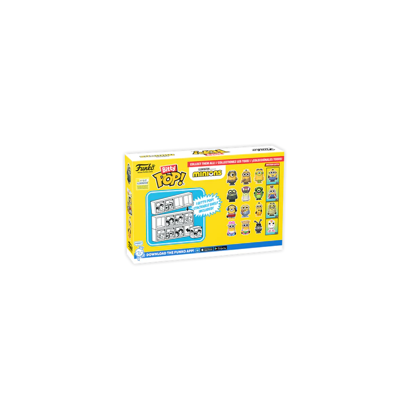 MINIONS - Bitty Pop 4 Pack 2.5cm - Roller Skating Stuart 