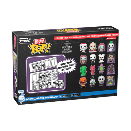NBX - Bitty Pop 4 Pack 2.5cm - Jack Citrouille 