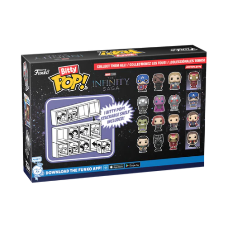 MARVEL - Bitty Pop 4 Pack 2.5cm - Iron Man 