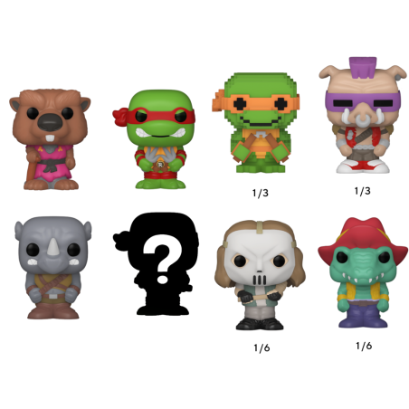 LES TORTUES NINJAS - Bitty Pop 4 Pack 2.5cm - Splinter 