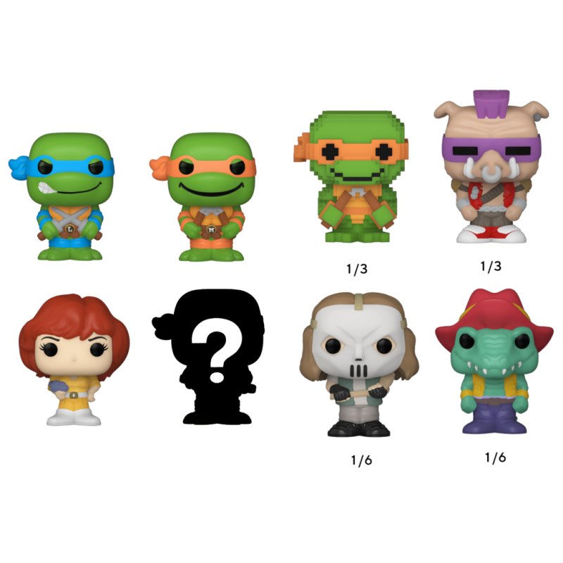 LES TORTUES NINJAS - Bitty Pop 4 Pack 2.5cm - Leonardo 