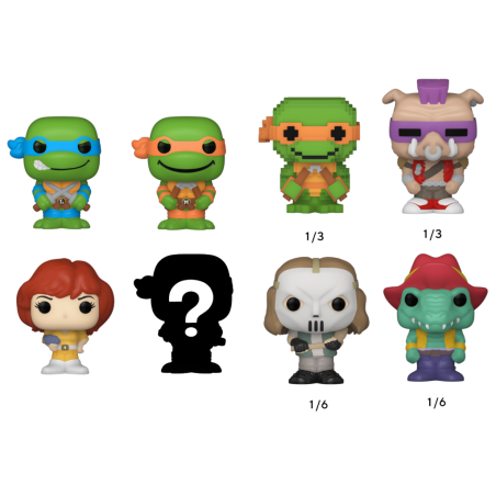 LES TORTUES NINJAS - Bitty Pop 4 Pack 2.5cm - Leonardo 