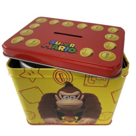 NINTENDO - DONKEY KONG - Tirelire en Métal 12 x 9 x 11cm + Mug 