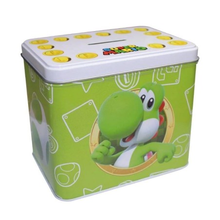NINTENDO - YOSHI - Tirelire en Métal 12 x 9 x 11cm + Mug 