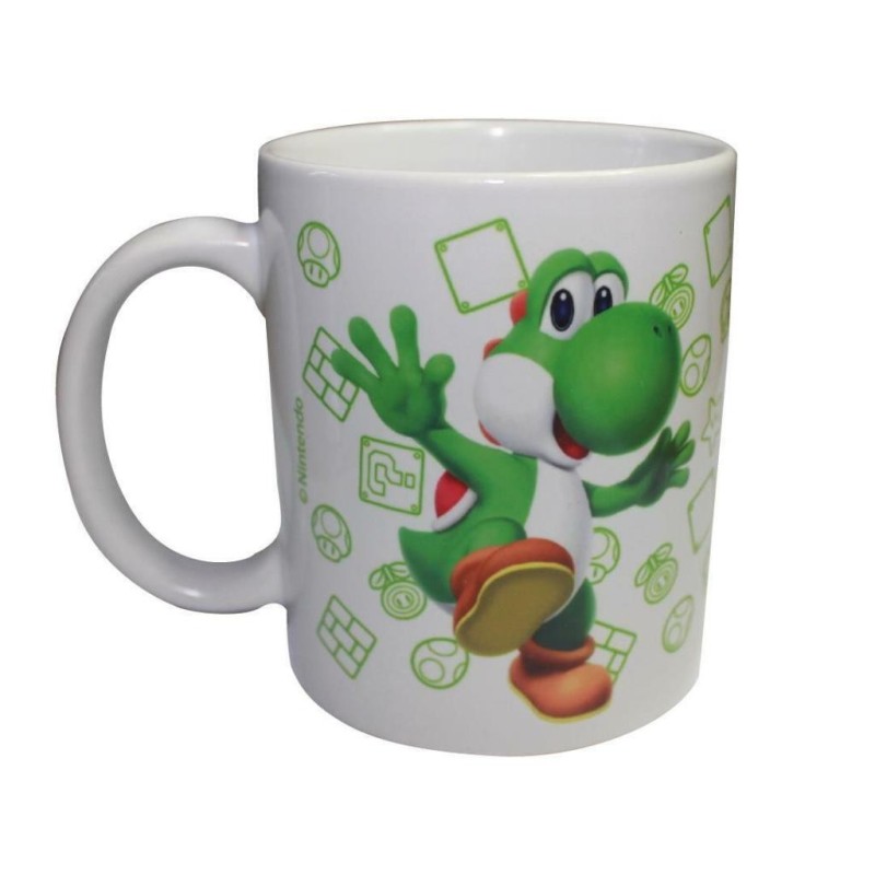 NINTENDO - YOSHI - Tirelire en Métal 12 x 9 x 11cm + Mug 