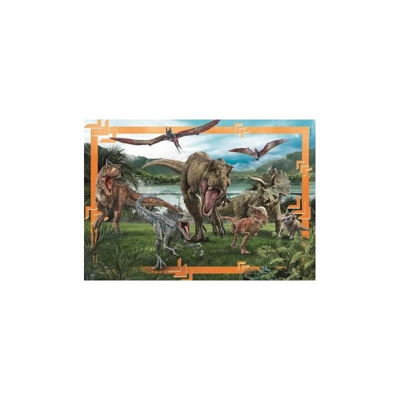 JURASSIC WORLD - Dinosaures - Puzzle Maxi 104P 
