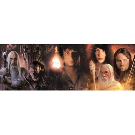 LE SEIGNEUR DES ANNEAUX - Scènes - Puzzle Panorama 1000P 