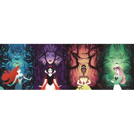 DISNEY - Ariel, Blanche-Neige, Tiana et Aurore - Puzzle Panorama 1000P 